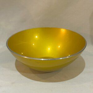 VTG Emalox Aluminum Bowl Norway Enameled Yellow Scandinavian